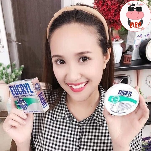 [Có sẵn] Combo Kem đánh răng Eucryl 62g + Bột tẩy trắng răng Eucryl 50g