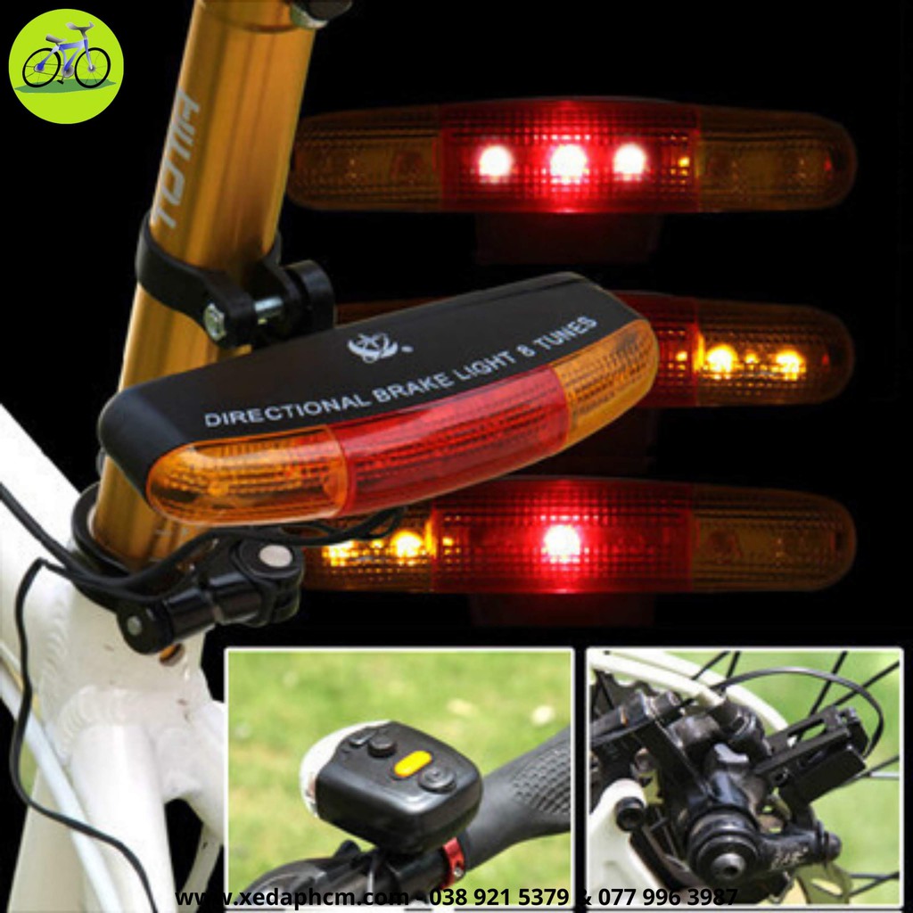 Đèn xi nhan LED sau kết hợp còi chuyên dụng xe đạp