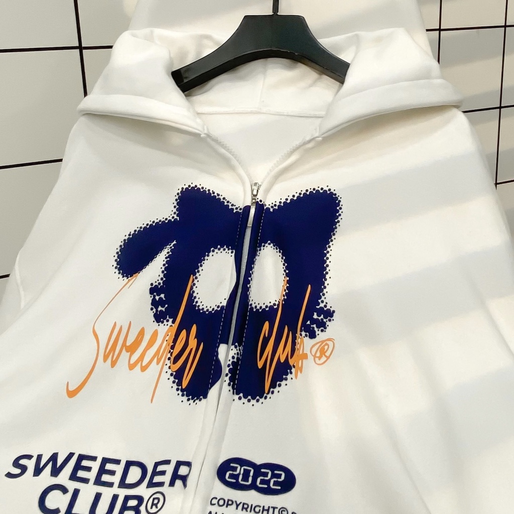 Áo Khoác Hoodie CAT Nam Nữ Unisex Form Rộng Phối Zip Vải Nỉ Bông Dày Dặn - GIDI