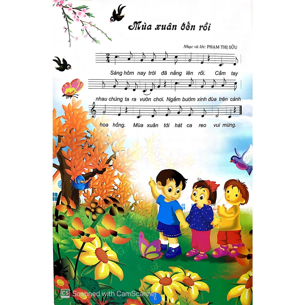 Sách Bài Hát Dành Cho Trẻ Mầm Non - Chủ Đề Thiên Nhiên Đất Nước