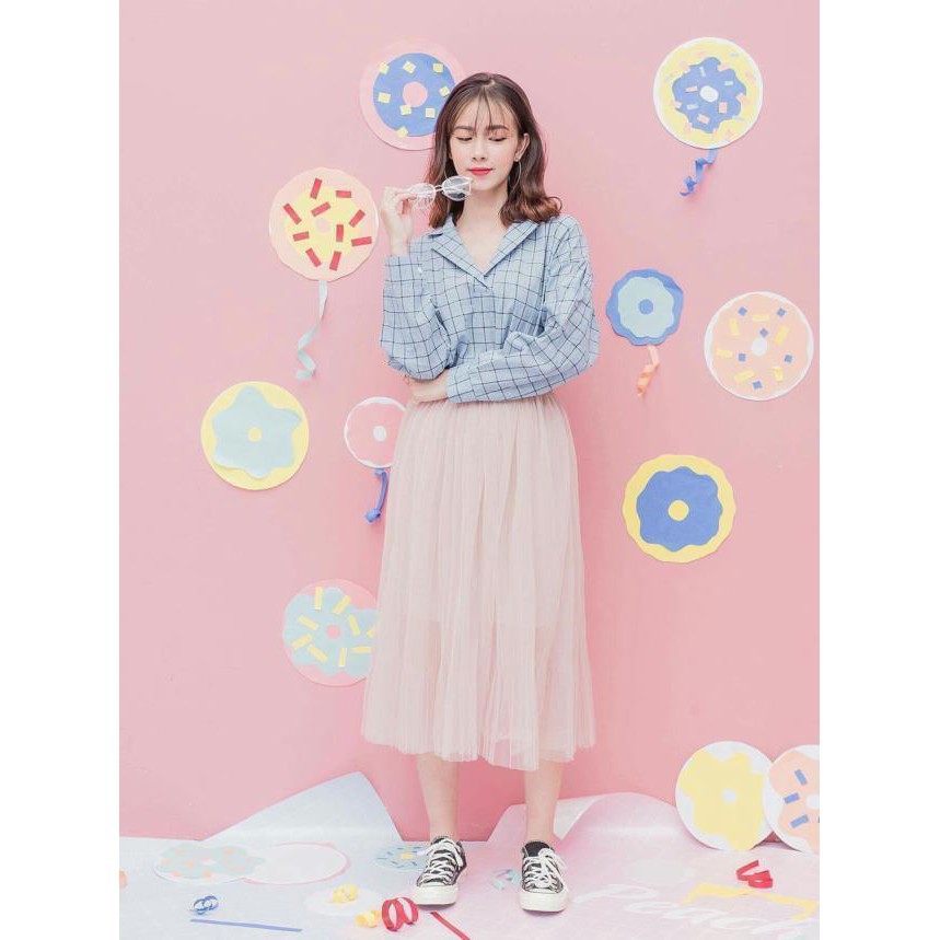 chân váy ulzzang 2 lớp 40-70kg ( trơn nhiều màu) | BigBuy360 - bigbuy360.vn