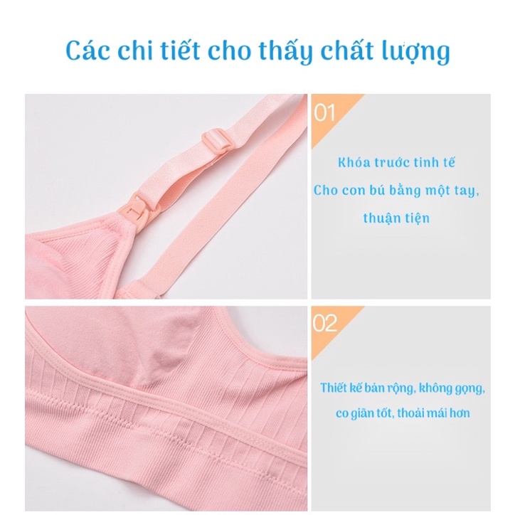ÁO LÓT CHO BÀ BẦU, CHO CON BÚ KHÔNG GỌNG TIỆN LỢI THOẢI MÁI