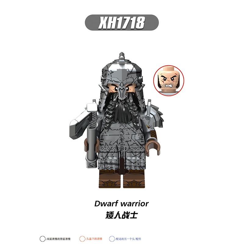 Minifigures Nhân Vật Lính Người Lùn Trong Lord Of The Rings X0314 - Đồ Chơi Lắp Ráp Mini