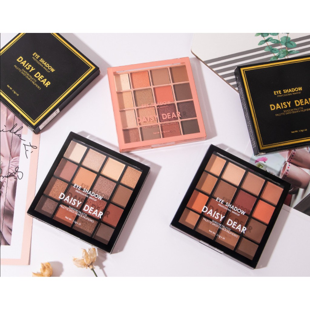 Phấn Mắt 16 Ô DAISYDEAR LX404 Tone Tây Kèm Cọ Chính Hãng Nội Địa | BigBuy360 - bigbuy360.vn