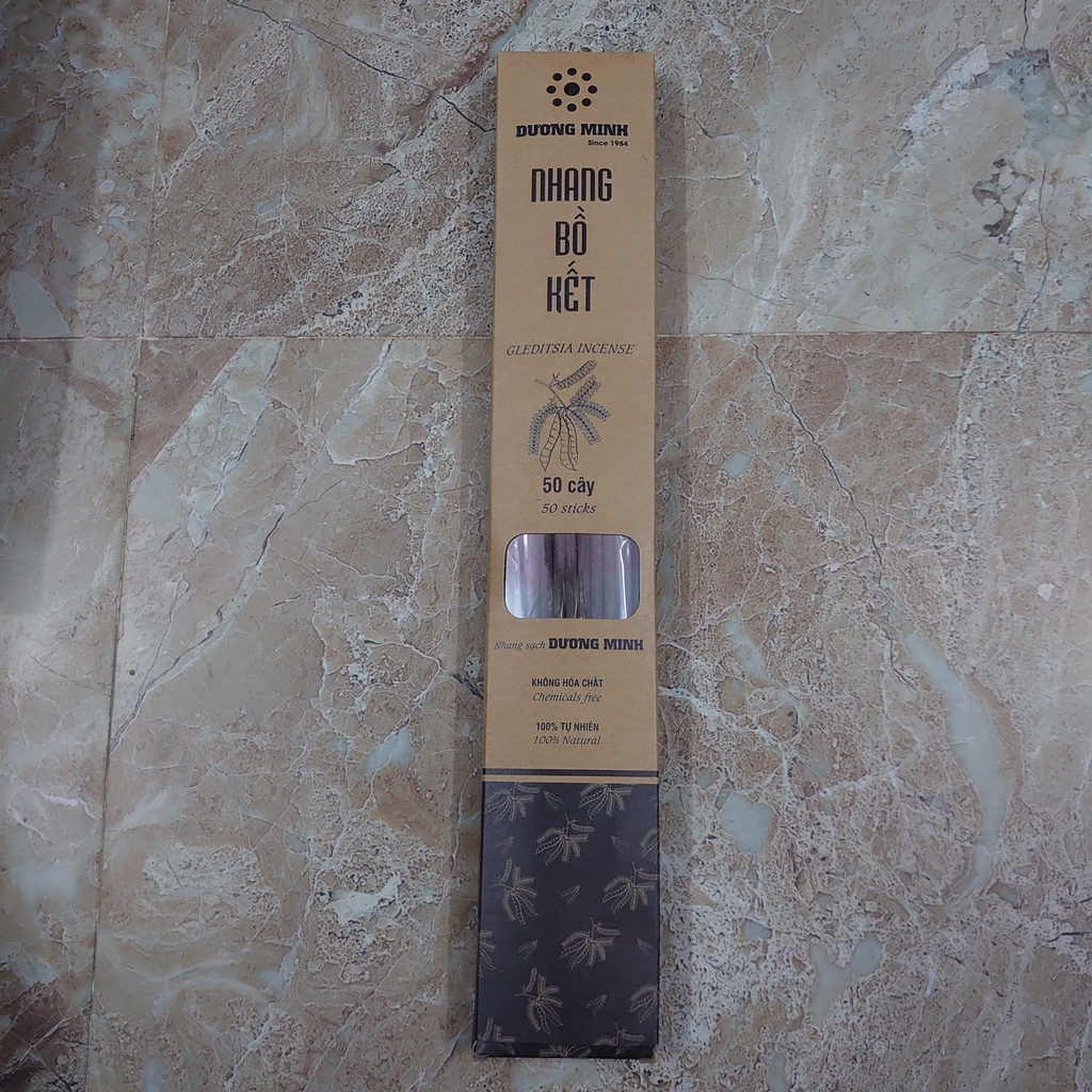 Hộp nhang sạch Dương Minh 85-250G - Hương quế, bồ kết, khuynh diệp, trầm hương - An toàn sức khỏe