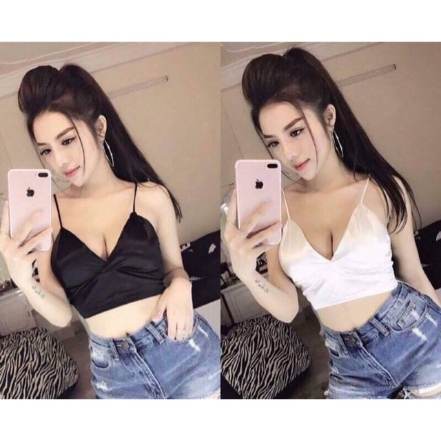 Áo croptop bóng