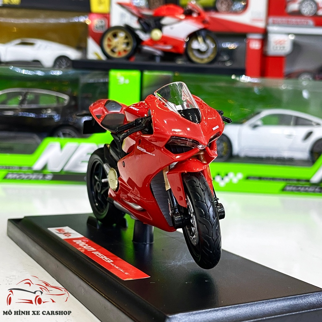 Xe mô hình mô tô Ducati 1199 Panigale tỉ lệ 1:18 hãng Maisto