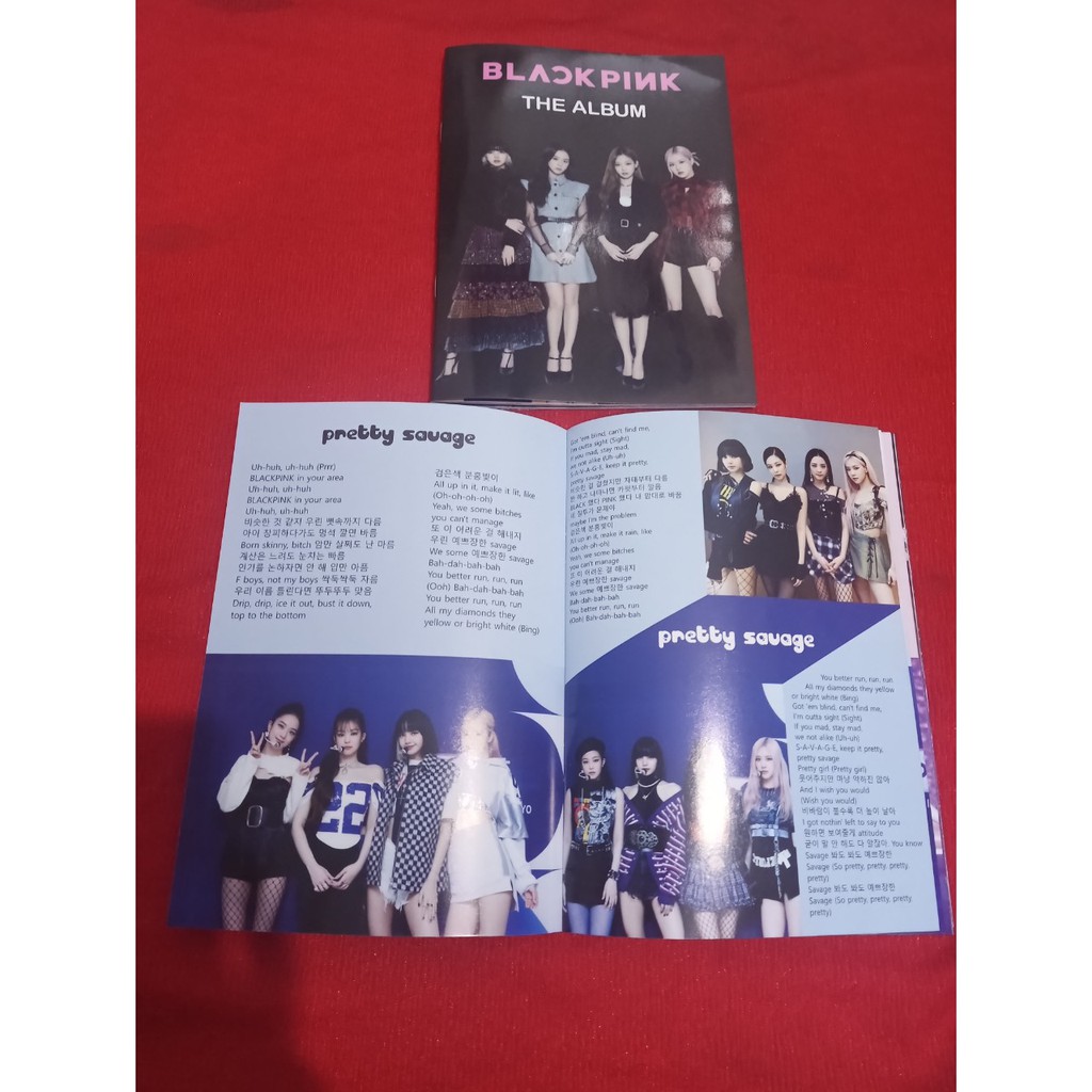 photobook BACKPINK the ALBUM kèm lời bài hát