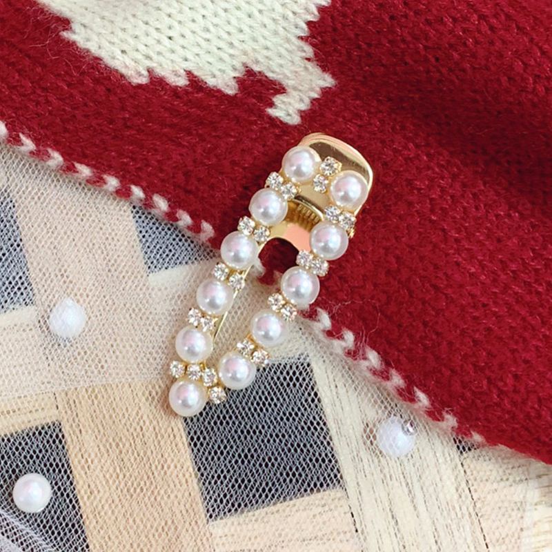 Kẹp Tóc Đính Ngọc Trai Giả Phong Cách Vintage Cho Cô Dâu