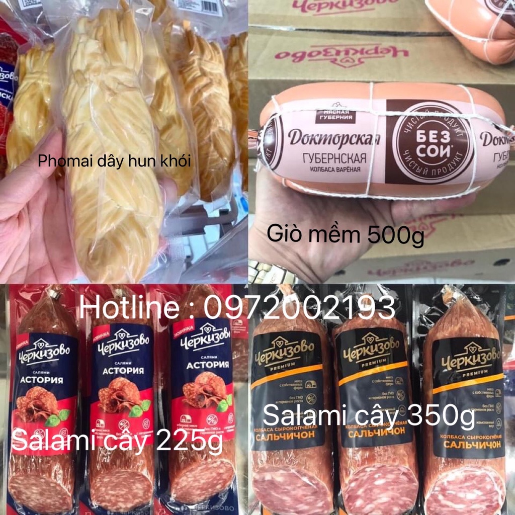 SALAMI Cây 350g Nga - Salami Nga có tiêu