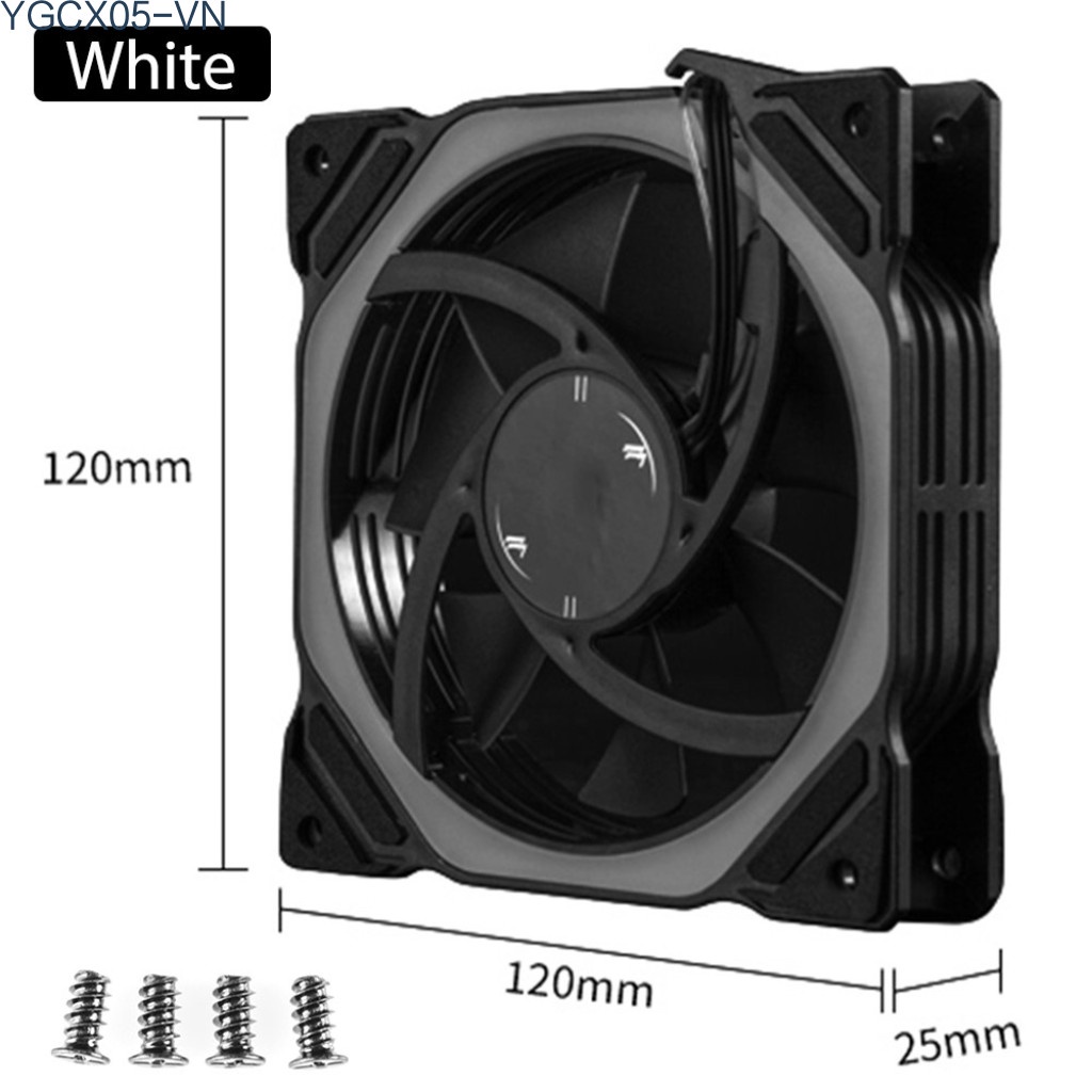 Quạt Tản Nhiệt 12 cm Rgb 1200rpm 15led Kèm Đèn Led Cho Pc | BigBuy360 - bigbuy360.vn