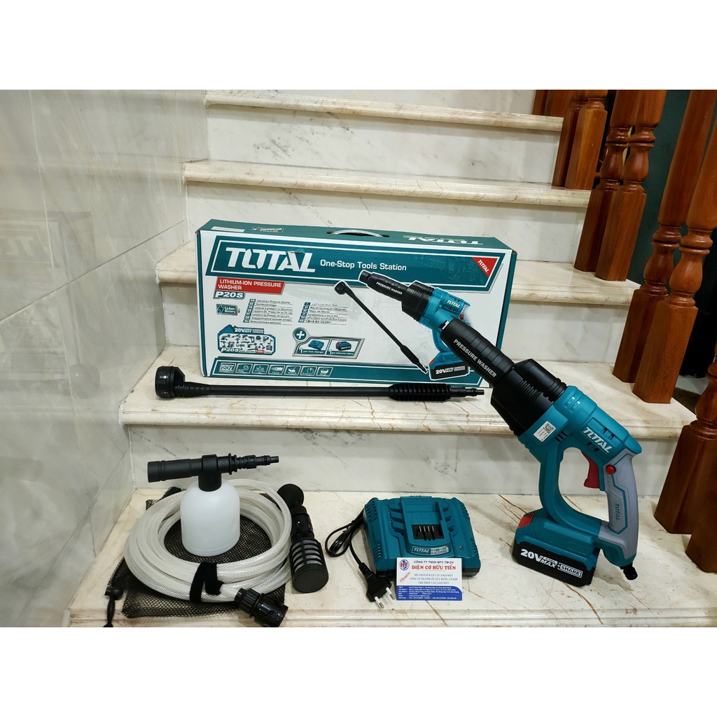 Máy xịt rửa áp lực dùng pin Lithium-ion 20V/4.0Ah Total TPWLI20084