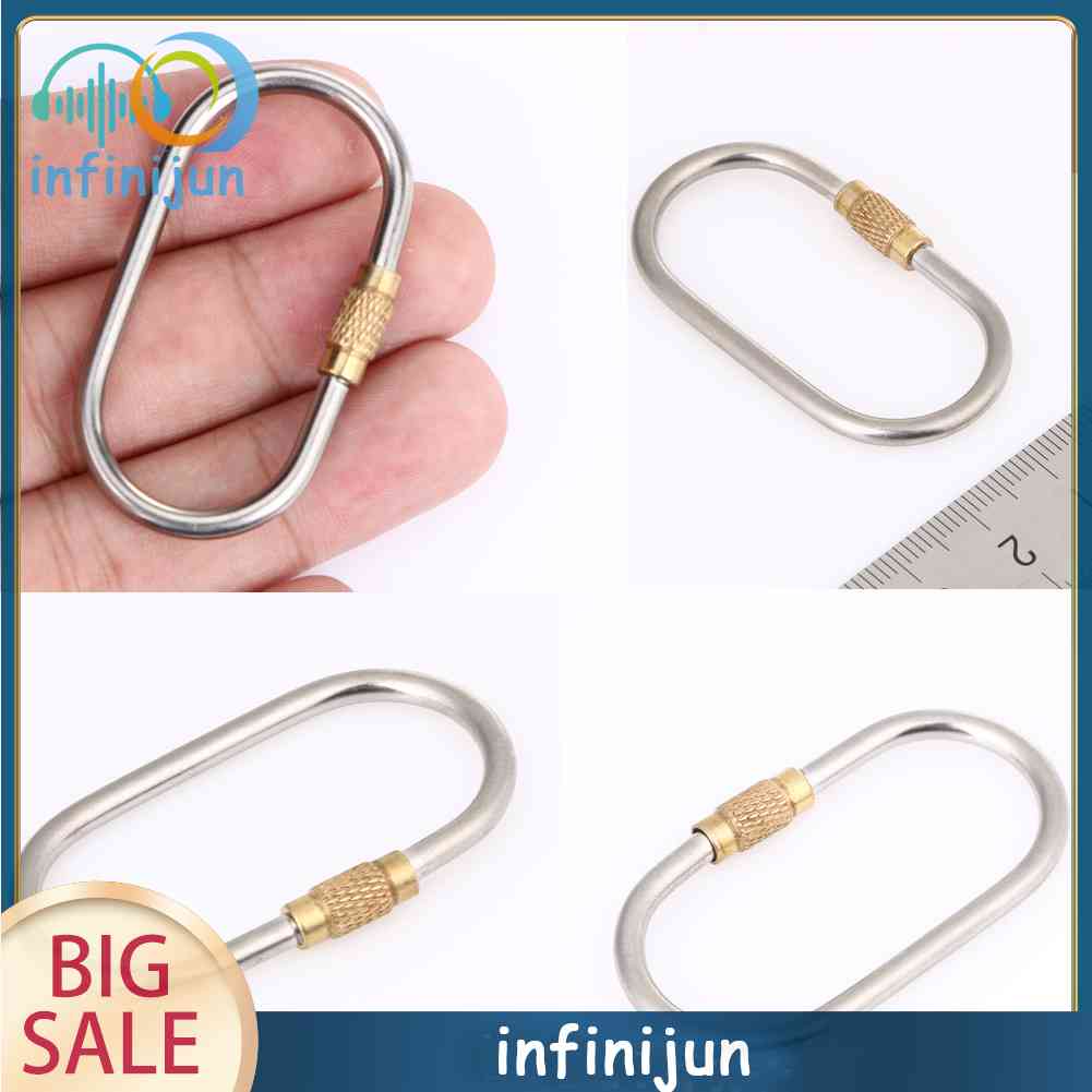 Móc Khóa Carabiner Hình Chữ D Bằng Hợp Kim Titan