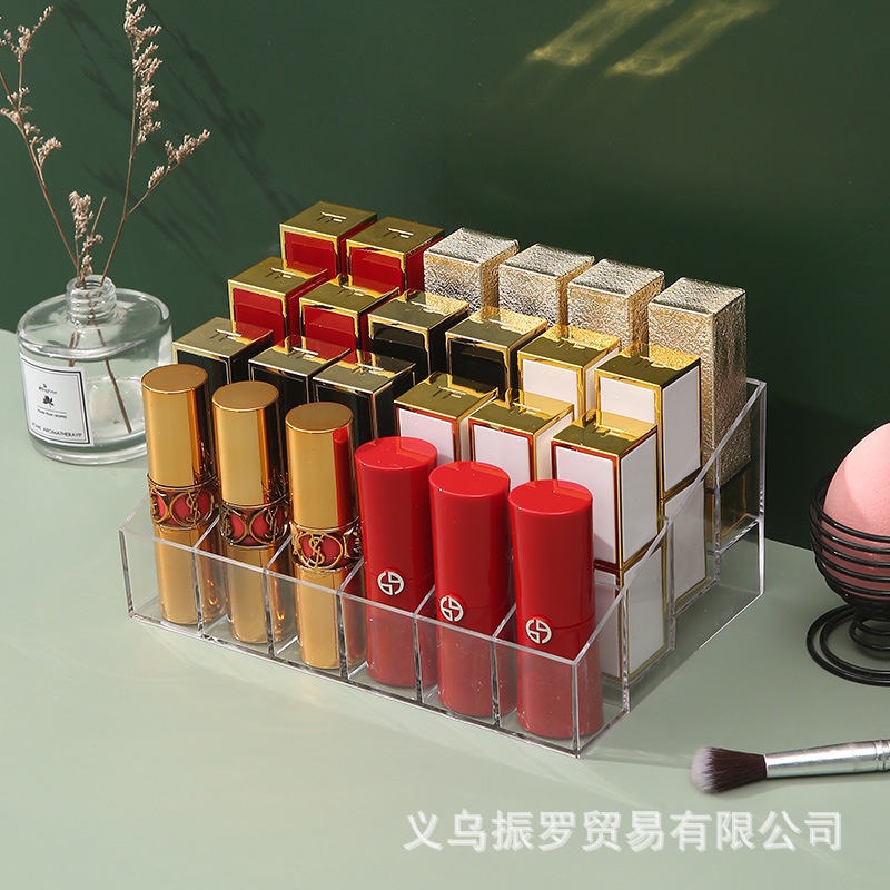 Khay đựng son 24 ô nhựa mica siêu bền trong suốt 88189 SIÊU THỊ GIA ĐÌNH 88