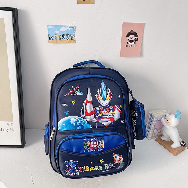 Balo Học Sinh Cấp 1, 2 Siêu nhẹ, Chống Nước Cao Cấp hình siêu nhân, công chúa cho bé trai gái tiểu học