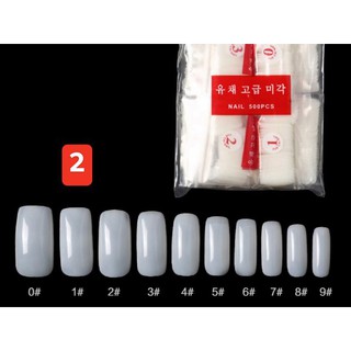 Móng Nối (Bịch 500 Cái Từ Size 1->10)