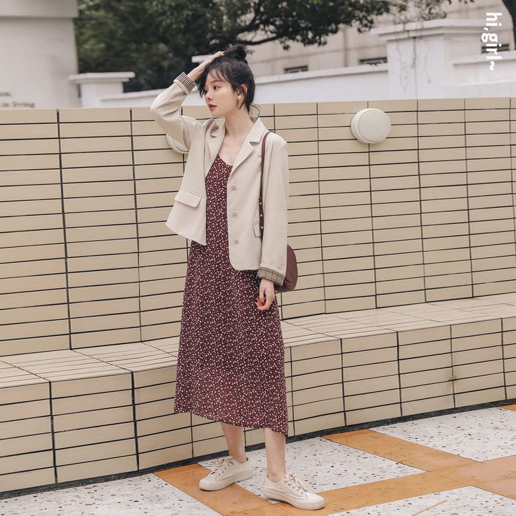 Áo khoác blazer nữ dáng ngắn tiểu thư xinh xắn dáng rộng phong cách vintage - Mao Tử Store