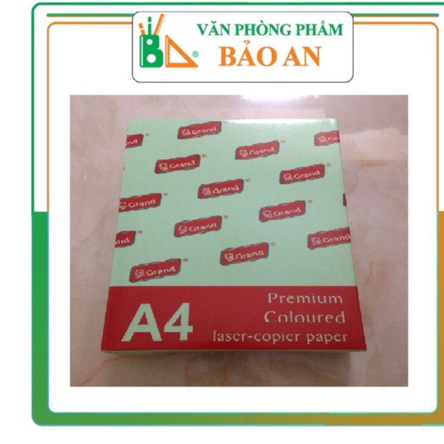 Giấy Photo Màu Summer A4 80gsm,500 tờ/tập,Sản phẩm có 4 màu: xanh dương, xanh lá, vàng, hồng