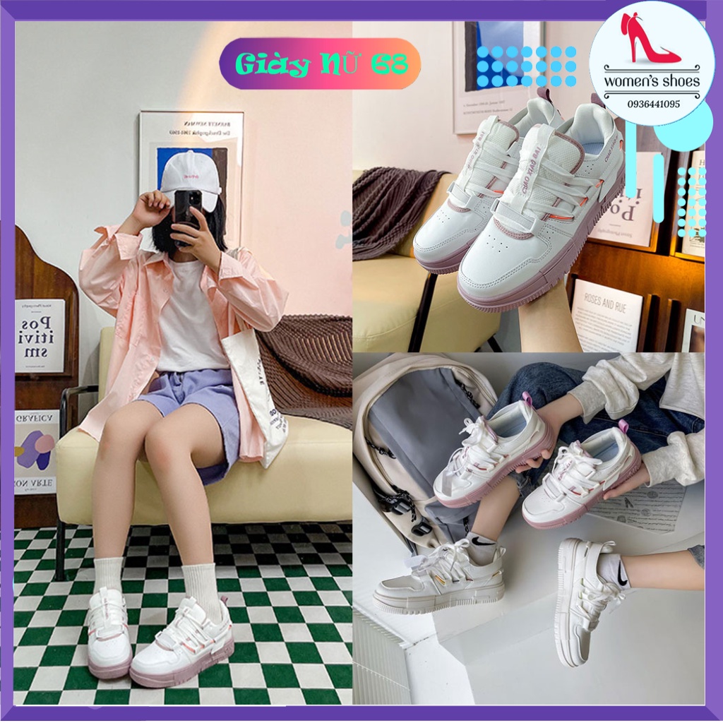 Giày Thể Thao Nữ Airr Phối Màu Độn Đế
