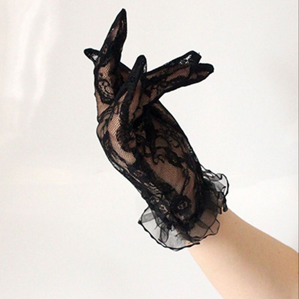 Găng tay ren hoa chống nắng thời trang mùa hè cho nữ