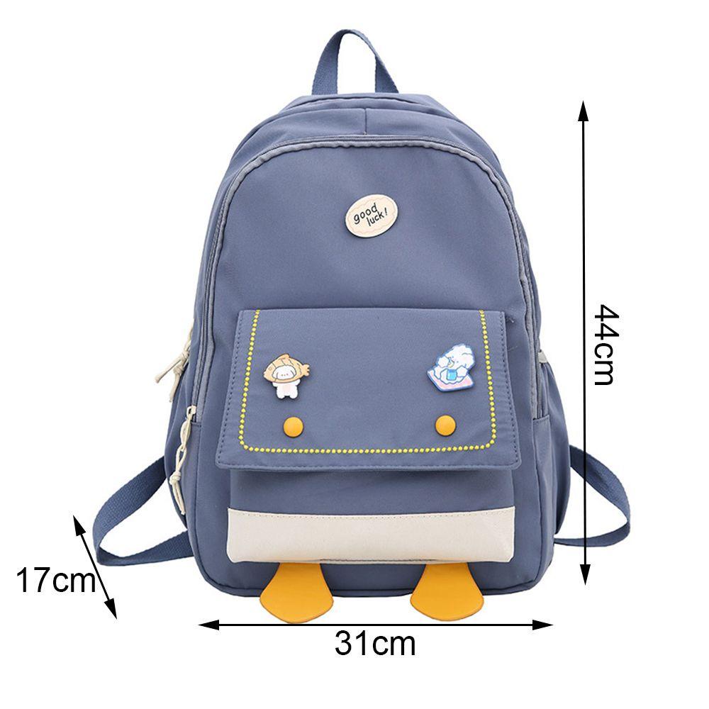 Zaijie 24 Ba Lô Nylon Sức Chứa Lớn Cho Học Sinh Nam Nữ