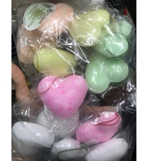 combo 12 long não (băng phiến) trái tim khử mùi có dây treo