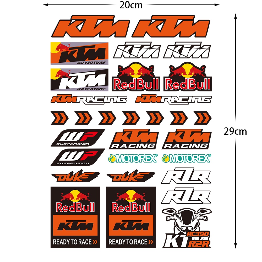 Sticker Phản Quang Dán Trang Trí Bình Xăng Xe Mô Tô KTM Duke 125 200 390 690 990 1290 Adv SXF EXC XC XCW