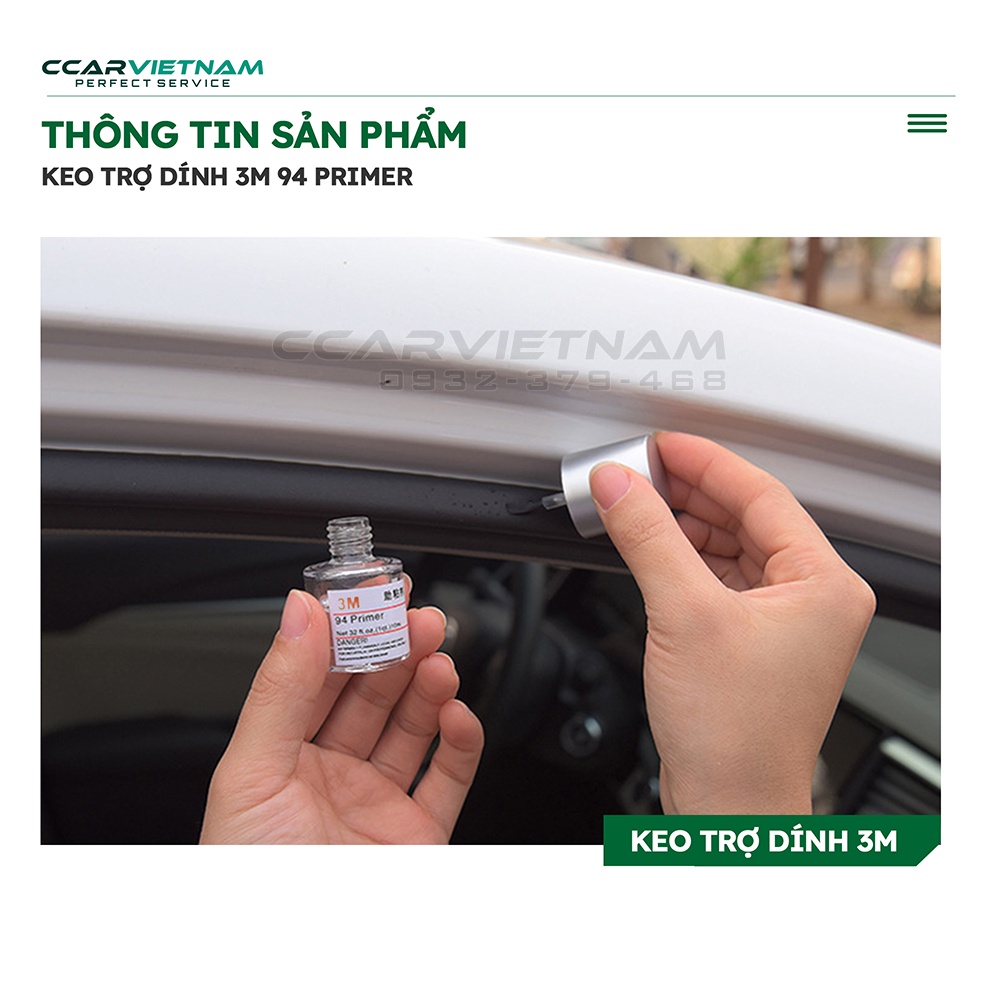 Keo Nước Trợ Dính 3M 94 Primer Siêu Dính - Trợ Dính Cho Băng 2 Mặt, Hỗ Trợ Dán Phụ Kiện Xe Ô Tô