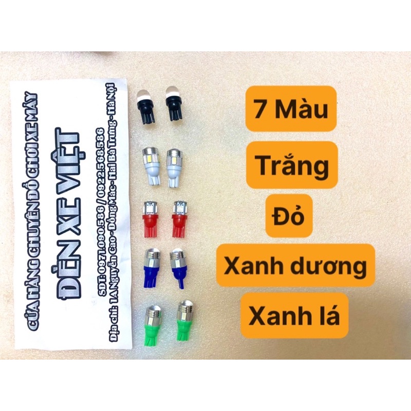 [ẢNH THẬT] 1 ĐÔI GỒM 2 CHIẾC XI NHAN LED T10 CỰC SÁNG Lắp xe máy - VỪA ĐẸP VỪA ĐẢM BẢO AN TOÀN GIAO THÔNG