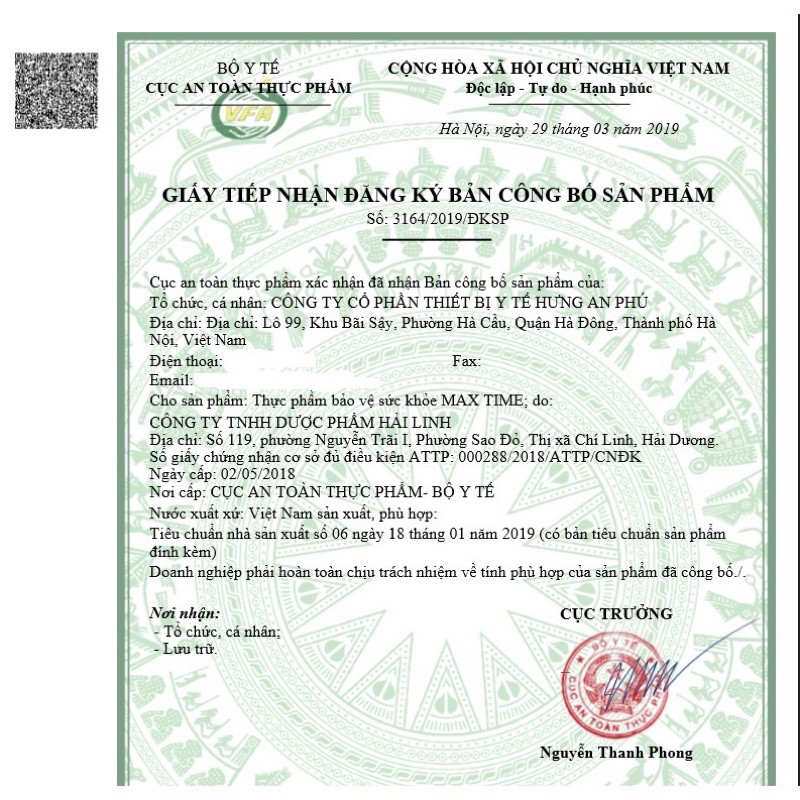 Max Time Ba Kích Hàu Biển - Viên Uống Bổ Thận Tráng Dương Hộp 30v