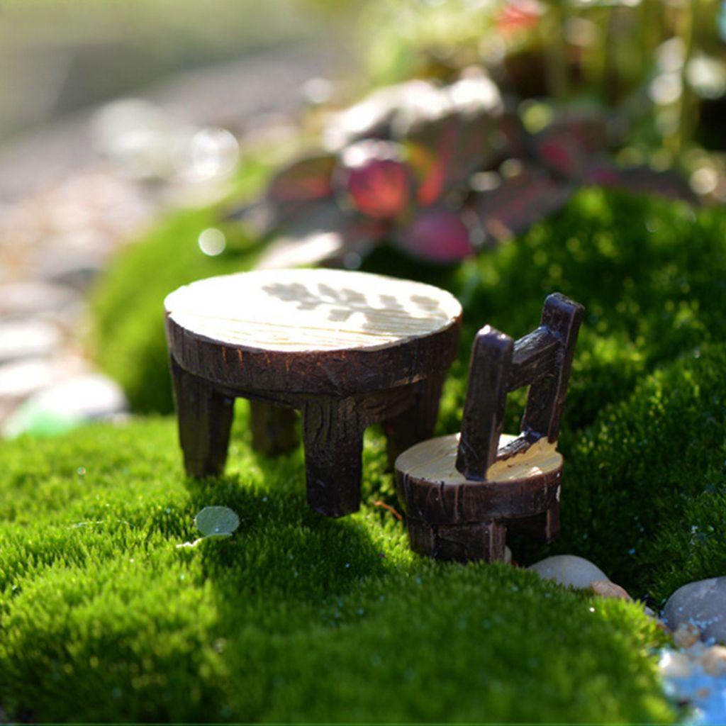 YIYU Mô Hình Bàn Ghế Mini Trang Trí Sân Vườn