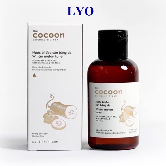 Nước hoa hồng Bí Đao Cân Bằng Da Cocoon 140 ml.