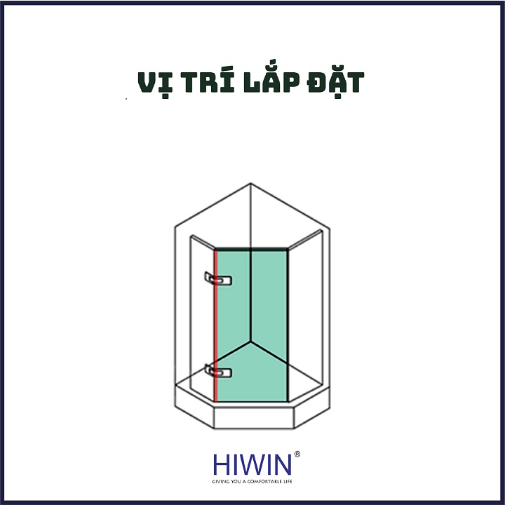 Combo 2 gioăng (ron) chắn nước nhà tắm chữ H, Y, A, F, gioăng lá 135 độ dùng cho kính 10mm HIWIN