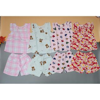 Bộ ton lạnh bé gái size trung 14-22kg