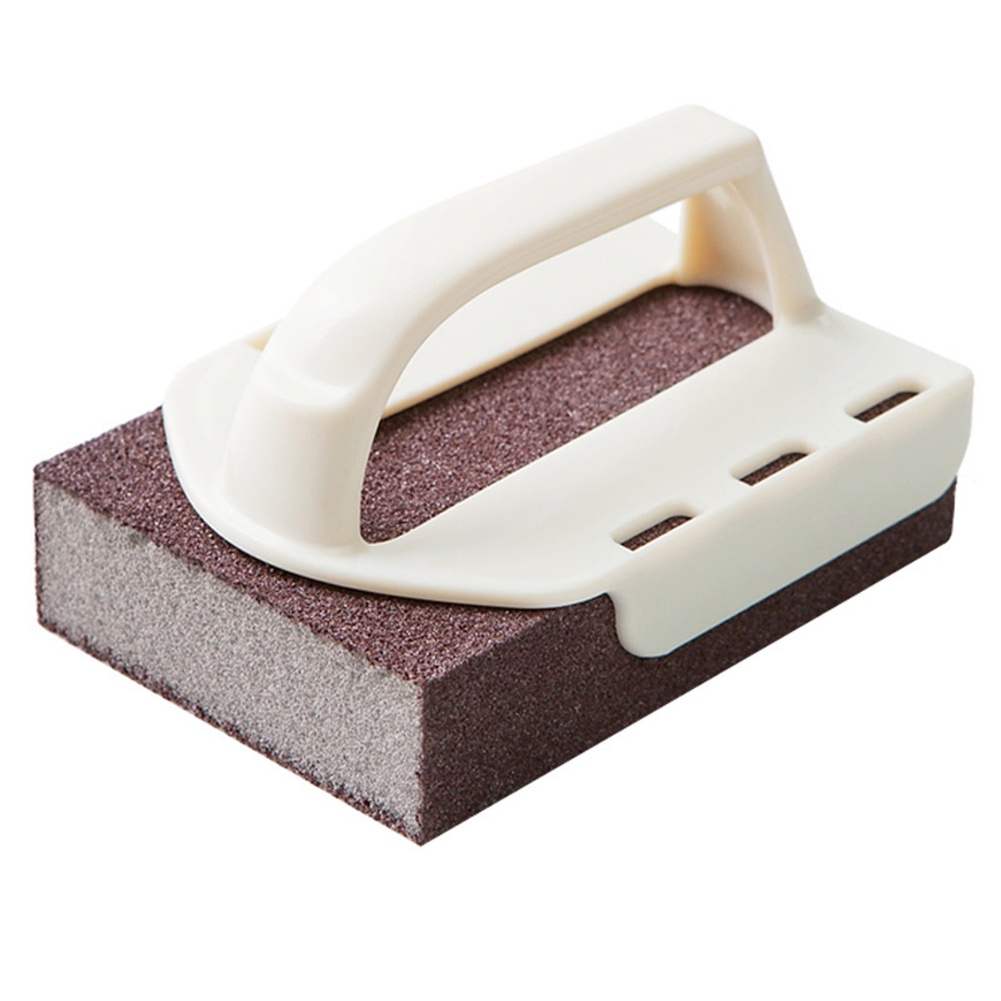 Miếng Bọt Biển Rửa Chén Bằng Thép Không Gỉ Màu Đen Có Tay Cầm Tiện Lợi Dành Cho Nhà Bếp