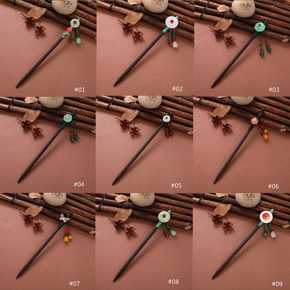 Trâm Cài Tóc Bằng Gỗ Phong Cách Cổ Điển Cho Nữ