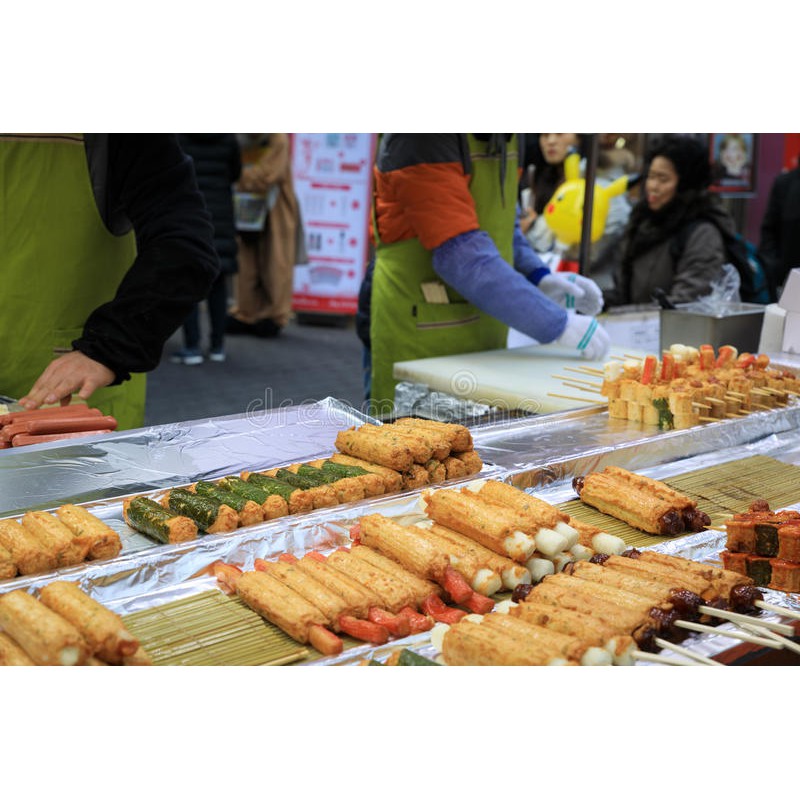 Chả cá que xiên sẵn Hàn Quốc King Omuk 245g, 300g