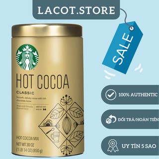 Bột cacao hot cocoa classic - s.tar.bucks hot cocoa classic 850g mỹ