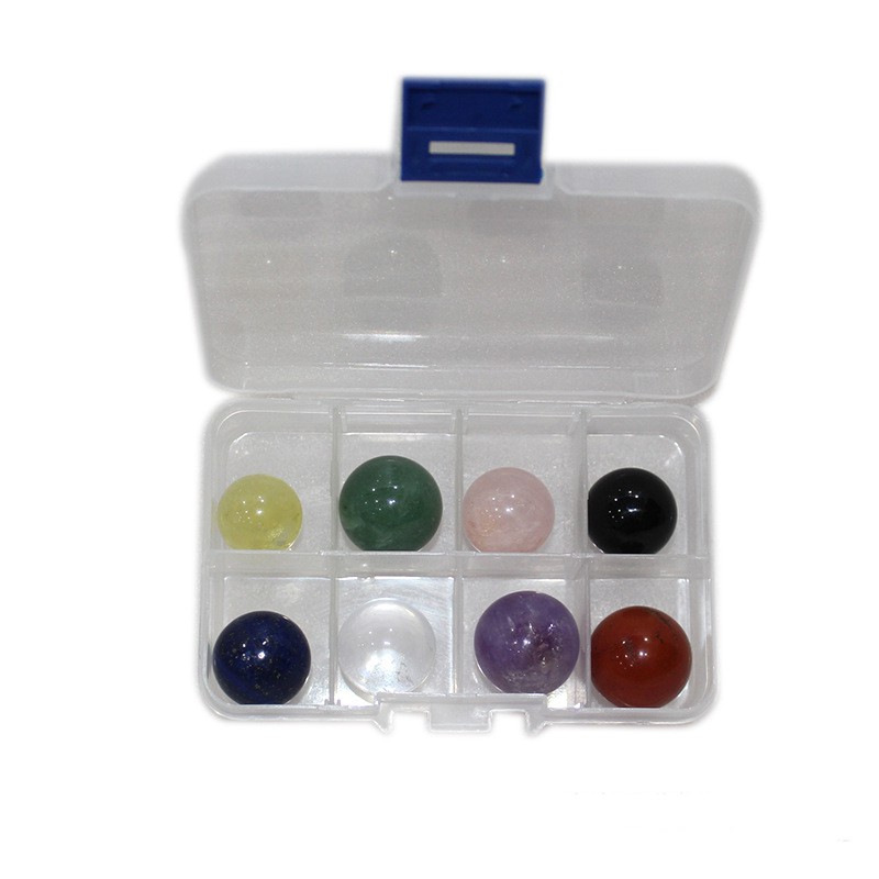 Hộp 8 Quả Cầu Đá thanh tẩy Đẹp