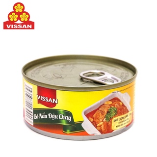 Bò nấu đậu chay vegan beef stew with white bean vissan 170 gram