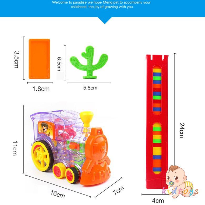 Đồ Chơi Xe Lửa Domino Có Đèn Và Âm Thanh Cho Bé