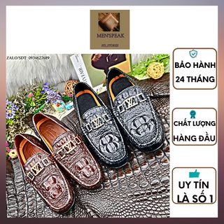 Giày lười nam, giày da nam cao cấp, giày da cá sấu nam, giày cá sấu MEN'SPEAK.