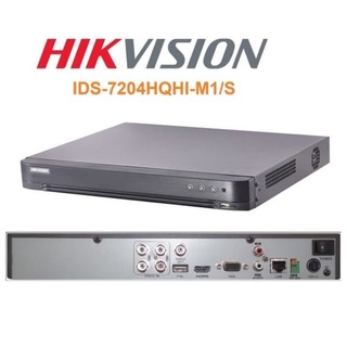 Đầu ghi hình hybrid 4 kênh acusense hỗ trợ camera hdtvi, hdcvi, ahd, analog. turbo 4.0 hikvision ids-7204hqhi-m1/s