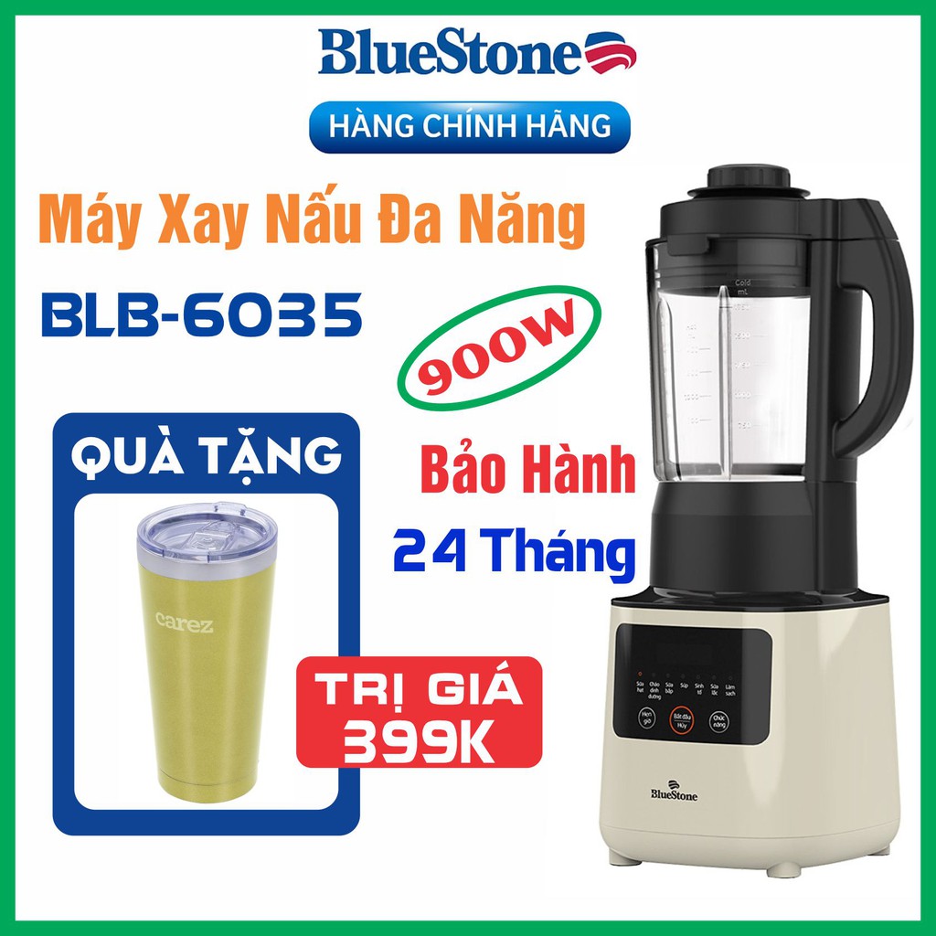Máy Làm Sữa Hạt Đa Năng, Xay Nấu Tự Vệ Sinh Bluestone BLB-6035 Máy Làm Sữa Đậu Nành Xay Sinh Tố Xay Đá