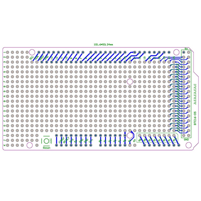 Bảng Mạch PCB zzz Prototype PCB Dành Cho 2560 R3 Tự Lắp Ráp