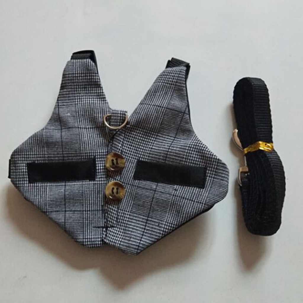 Áo Vest Kèm Dây Dắt Thỏ Cưng Đi Dạo An Toàn Tiện Dụng