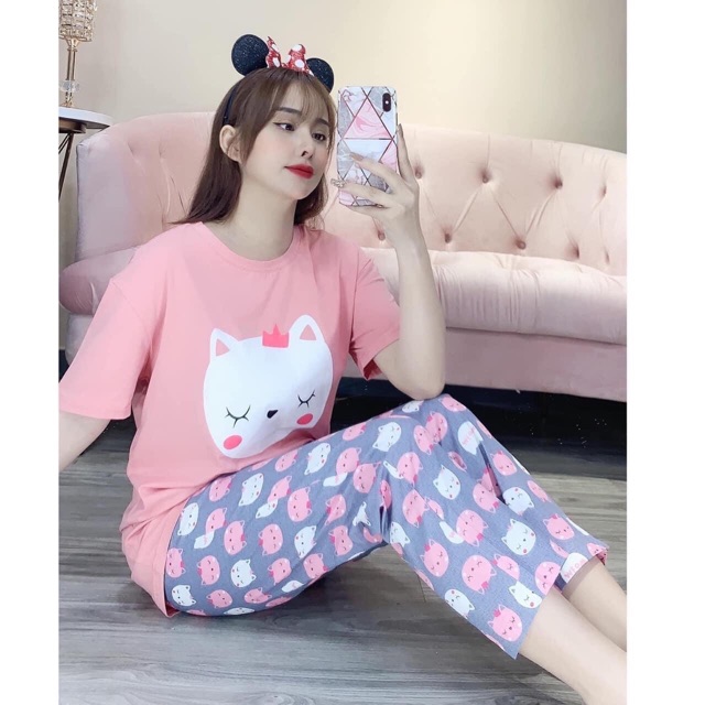 [Mã WARN10 giảm 10k đơn 99k] BỘ MẶC NHÀ NỮ HÌNH THÚ ĐÁNG YÊU | BigBuy360 - bigbuy360.vn