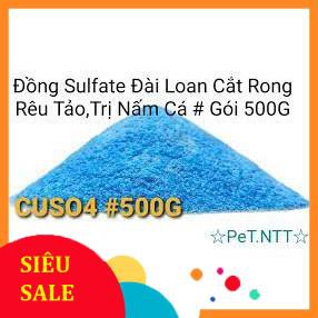 10g Đồng sunfat (CuSO4) chuẩn ko pha tạp chất 99% xử lý hồ bơi, bể cá, ao tôm