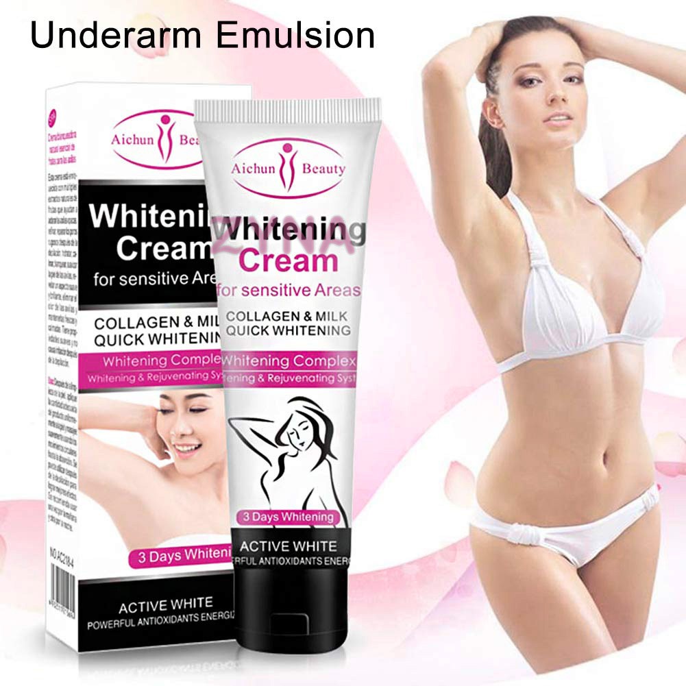 Ready Stock 50ml Armpit Whitening Cream Dark Skin Beauty Body Care for Elbow Legs Thigh Knees Private Parts
