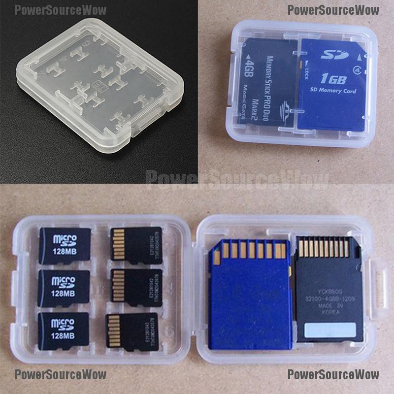 Hộp Đựng Thẻ Nhớ Micro Sd Tf Sdhc Mspd 8 Ngăn Giá Đỡ